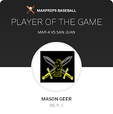 Mason Geer's High School Career Home