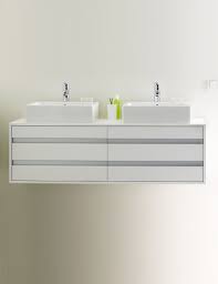 Wall hung bathroom vanity units uk. Duravit Ketho 4 Drawer Unit Wall Mounted 1400 X 550mm For Above Counter Basin