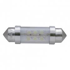 6 Micro Led Dome Light Bulb 36 Mm White Texas Chrome Shop