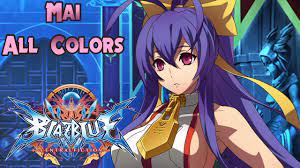 BlazBlue: Central Fiction - Mai Natsume (DLC) | All Colors Intro - YouTube