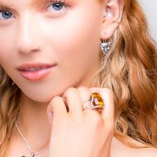 Cognac Amber Ring