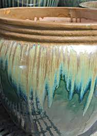 Glazed Pottery Green Pottery Drip I Fairview Garden Center I Raleigh Nc I Www Fairviewgardencenter Com Glazes For Pottery Green Pottery Pottery
