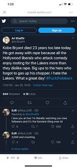 Ari shaffir made a video and a tweet about kobe and has deleted them and switched to private i'm not a fan of ari shaffir, but i gotta say, that is his comedic style. Joe Rogan S Buddy Ari Shaffir Not Cool Kobebryant24