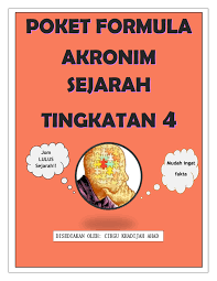 2.penduduk madinah menyambut ketibaan umat islam dari mekkah dengan rela dan meriah. Formula Akronim Sejarah Tingkatan 4 2019 Flip Ebook Pages 1 8 Anyflip Anyflip