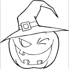 Coffins and bats cute witch with pumpkin and crow to color, with halloween text in background Print Coloring Page And Book Scary Pumpkin Coloring Page For Kids Of All Ages Updated On Pumpkin Coloring Pages Free Halloween Coloring Pages Coloring Pages