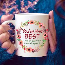 Best Birthday Gift For Boss Female You Re The Best Coffee Mug Thank You Gift For Boss Etsy Best Coffee Mugs Best Coffee Gifts For Boss