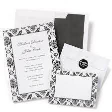 Black And White Damask Wedding Invitation Kit Set Of 50 Wedding Invitation Kits Damask Wedding Invitation Buy Wedding Invitations