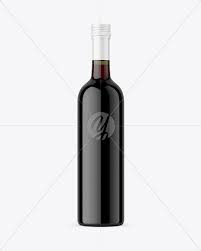 Green Glass Red Wine Bottle Mockup In Bottle Mockups On Yellow Images Object Mockups