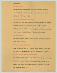First and foremost, radio news scripts are written for listeners, not readers or viewers. News Script Basketball Unt Digital Library