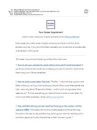A cover letter should be about three paragraphs of facts explaining why you're perfect for the position. Career Supplement Key Cover Letter Advice How To Ask Your Network For A Job Pdf Resume Communication