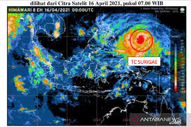 Meteorology, climatology, and geophysical agency (indonesian: Bmkg Forecasts Surigae Cyclone S Effect On Weather In Indonesia Antara News
