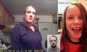 Moment mother lies to officers about fugitive boyfriend who killed girl in  hit-and-run crash