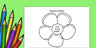 Joculete care sudeaza grupurile/ ajuta la exprimarea emotiilor: Floarea EmoÈ›iilor FiÈ™Äƒ De Lucru Teacher Made