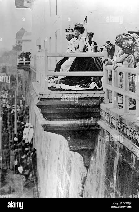 King george v queen mary delhi durbar Black and White Stock Photos & Images - Alamy