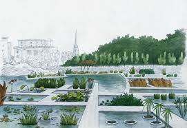 Le Jardin Botanique De Bordeaux Bastide Est Destine A Faire Decouvrir A Tous Publics Le Monde Des Plantes Dessin Architecture Jardin Original Jardin Botanique