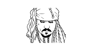 How to draw Jack Sparrow face pencil drawing step by step - YouTube