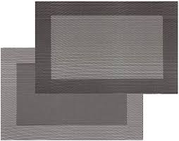 Amazon Com Pauwer Placemats Set Of 4 For Dining Table Washable Woven Vinyl Placemat Non Slip Heat Resistant Kitchen Table M Kitchen Table Table Mats Placemats