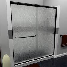 Like frosted shower glass, rain shower glass offers a texture on one side of the glass, leaving the if you like rain shower glass for your bathroom, we have the best range of this kind of shower glass. Arizona Shower Door Leser 48 X 70 Bypass Semi Frameless Shower Door