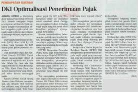 Dki Optimalisasi Penerimaan Pajak Ekonomi Badan Pajak Dan Retribusi Daerah Sabtu 10 Nopember 2018 Dengan Gambar Pemerintah Stiker