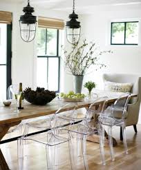 It is composed of metal table with marble. Pin By Tiffani Sealock On Interiors Clear Dining Chairs Modern Farmhouse Dining Farmhouse Dining Room Table