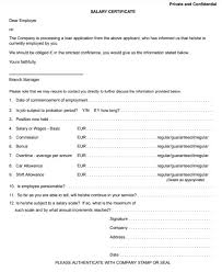 Employee car allowance policy sample. Salary Certificate Letter Sample Free Word Templates