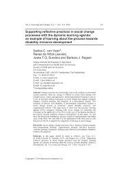 The best life experience is better. Pdf Supporting Reflective Practices In Social Change Processes With The Dynamic Learning Agenda An Example Of Learning About The Process Towards Disability Inclusive Development