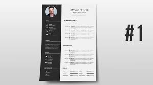 All in one place (free templates included!). Resume Template Design With Photoshop 1 Youtube