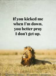 If You Kicked Me When I M Down You Better Pray I Don T Get Up Journal Quotes Motivational Quotes Quotes