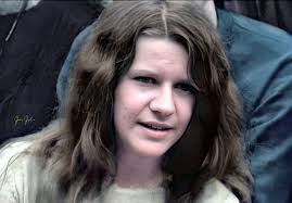 Janis Joplin backstage at the Monterey Pop Festival, 1967