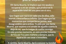 Oracion La Santisima Muerte Para Separar Santa Muerte Oraciones Muerte Esta oración va ofrecida al santo ángel de la guarda, por don juan del espíritu del tabaco ofrezco e invoco esta oración al espíritu del odio al ángel de la guarda de …. oracion la santisima muerte para