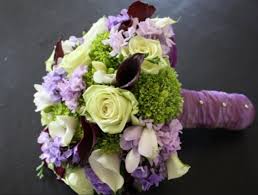 Wedding / floral & bouquets / bridal bouquets; Purple And Green Wedding Flowers Off 71 Buy