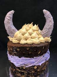 My Husband Wanted The Monster Cake From Breath Of The Wild As His Birthday Cake I Did My Best To Recreate It Monster Cake Cake Zelda Cake