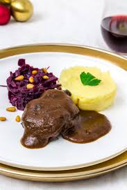 Rinderbackchen Cranberry Rotkohl Kartoffelpuree Rezept Lebensmittel Essen Rinderbackchen Gesundes Essen Rezepte