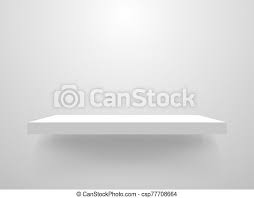 Download White Shelf Mockup Clean Bookshelf Empty Shelf Template On Light Background Realistic Store Shelves Home Interior Design Canstock