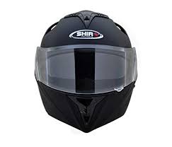 shiro sh 119 flip up full face helmet matte black xl