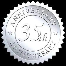 What is special about the 35th wedding anniversary? Silver 40th Anniversary Seal Sticky Business