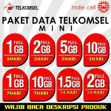 Jadi jika butuhnya setiap hari, maka kalian harus daftar setiap hari. Paket Data Telkomsel Mini Full Kuota 24 Jam 3hari 7hari 14hari Shopee Indonesia