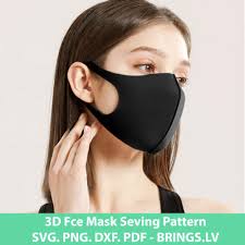 There are 8712 3d face mask pattern. 3d Face Mask Sewing Pattern Pdf Svg Dxg Eps Cut Files