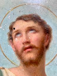 Olio su tavola raffigurante Sant'Aristide