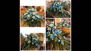 #cemeterysaddle see how i do a last minute headstone saddle floral arrangement. How To Make A Graveside Saddle Arrangement Youtube