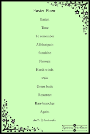 Easter Poem Easter Poems Poems Poetry