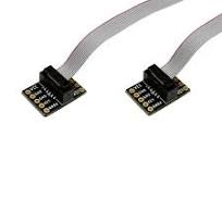 2pcs JTAG Breakout Board Adapter Converter SWD Breakout Jtag Debug Board with 2 Row 1.27mm Pitch 10pins Female to Female IDC Connector Flat Flexible ...
