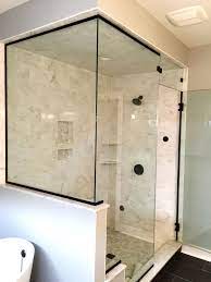 It is important to note that if a shower has a steam generator that the shower door should have an operable transom. Frameless Shower Enclosure Door Above Door Transom Panel Return Panel With Oil R Frameless Shower Enclosures Bathroom Inspiration Frameless Shower Doors