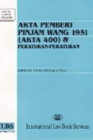 Di aplikasi ini, para peminjam nantinya akan mendapatkan penilaian dari pemberi pinjaman. Akta Pemberi Pinjam Wang 1951 Akta 400 Peraturan Peraturan Zenithway Online Bookstore