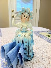 Just Like Nanny S Vintage Lady Napkin Holder Napkin Holder Vintage Napkins Porcelain Dolls For Sale