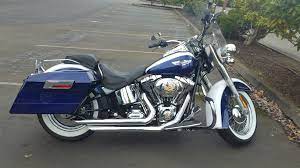 07 Softail Deluxe With Custom Saddlebags Softail Deluxe Softail Bike