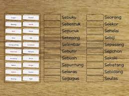 Penjodoh bilangan 量词 penjodoh bilangan 量词 angkatan 队. Penjodoh Bilangan Padankan