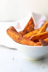 Roast about 20 minutes or until lightly browned and crispy on cut sides and tender inside, turning once. Healthy Baked Sweet Potato Fries Marisa Moore Nutrition