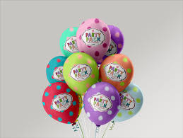 Balloons Mockup Balloons Party Packs Mockup