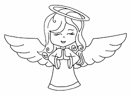 Disegni Natalizi Per Bambini Un Grazioso Angelo Con Il Volto Di Una Bambina Disegno Di Un Angelo Disegni Semplici Disegni Sorprendenti